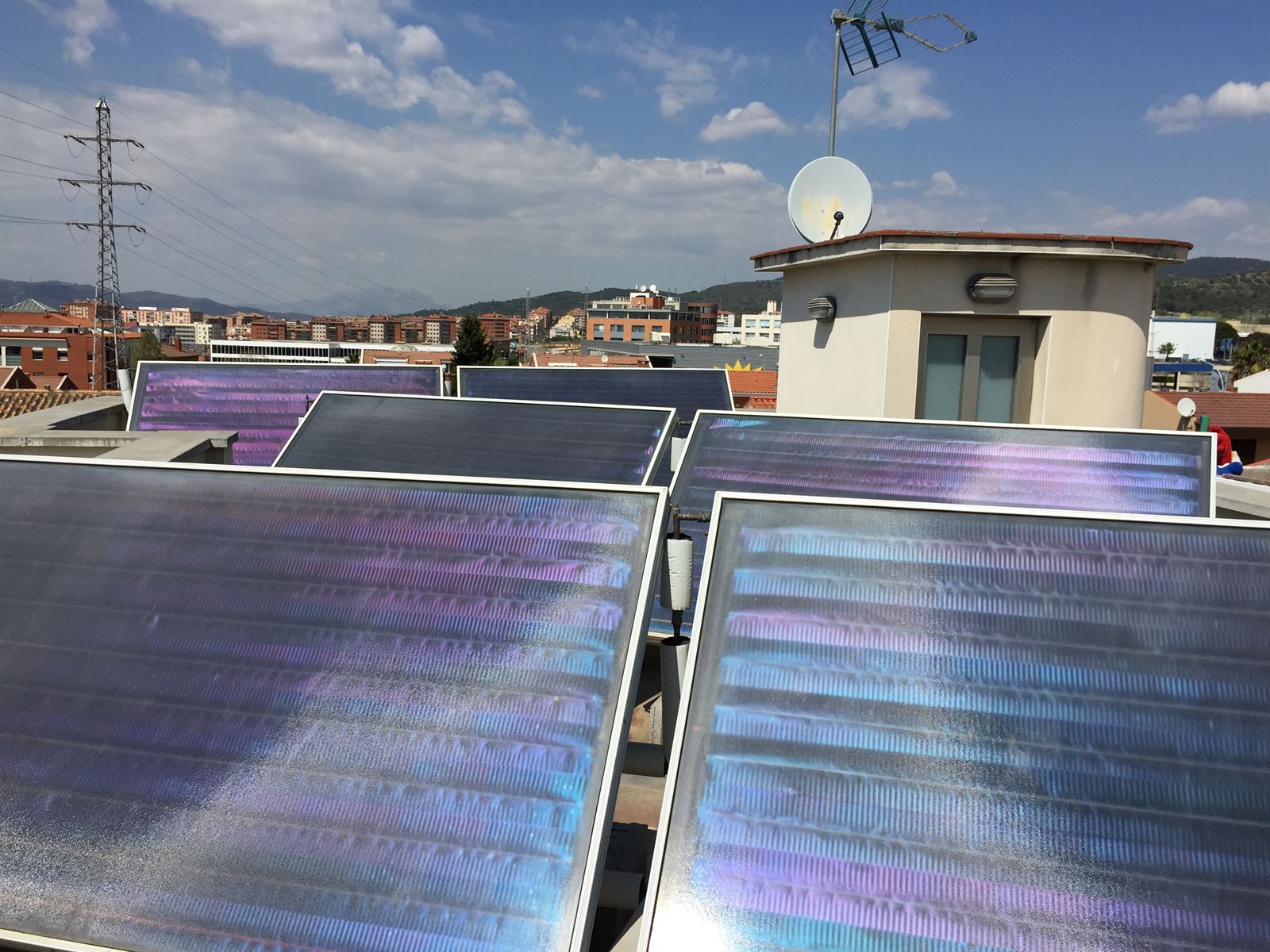 Captadors solars tèrmics en coberta
